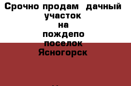 Срочно продам  дачный участок на пождепо поселок Ясногорск. › Цена ­ 600 000 - Забайкальский край, Оловяннинский р-н Недвижимость » Земельные участки продажа   . Забайкальский край